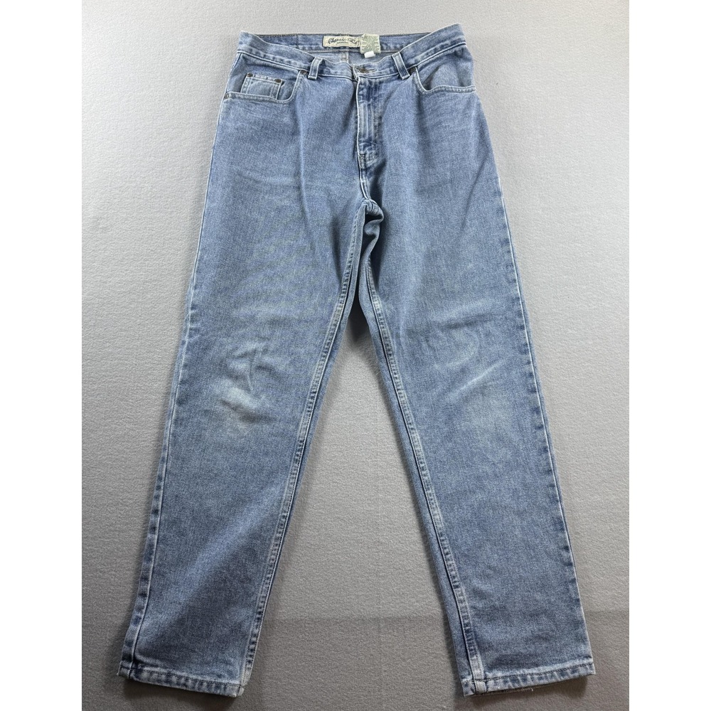 St. John's‎ Bay Tapered Jeans Womens 10P Blue Light Wash Classic Fit Denim 30x29
